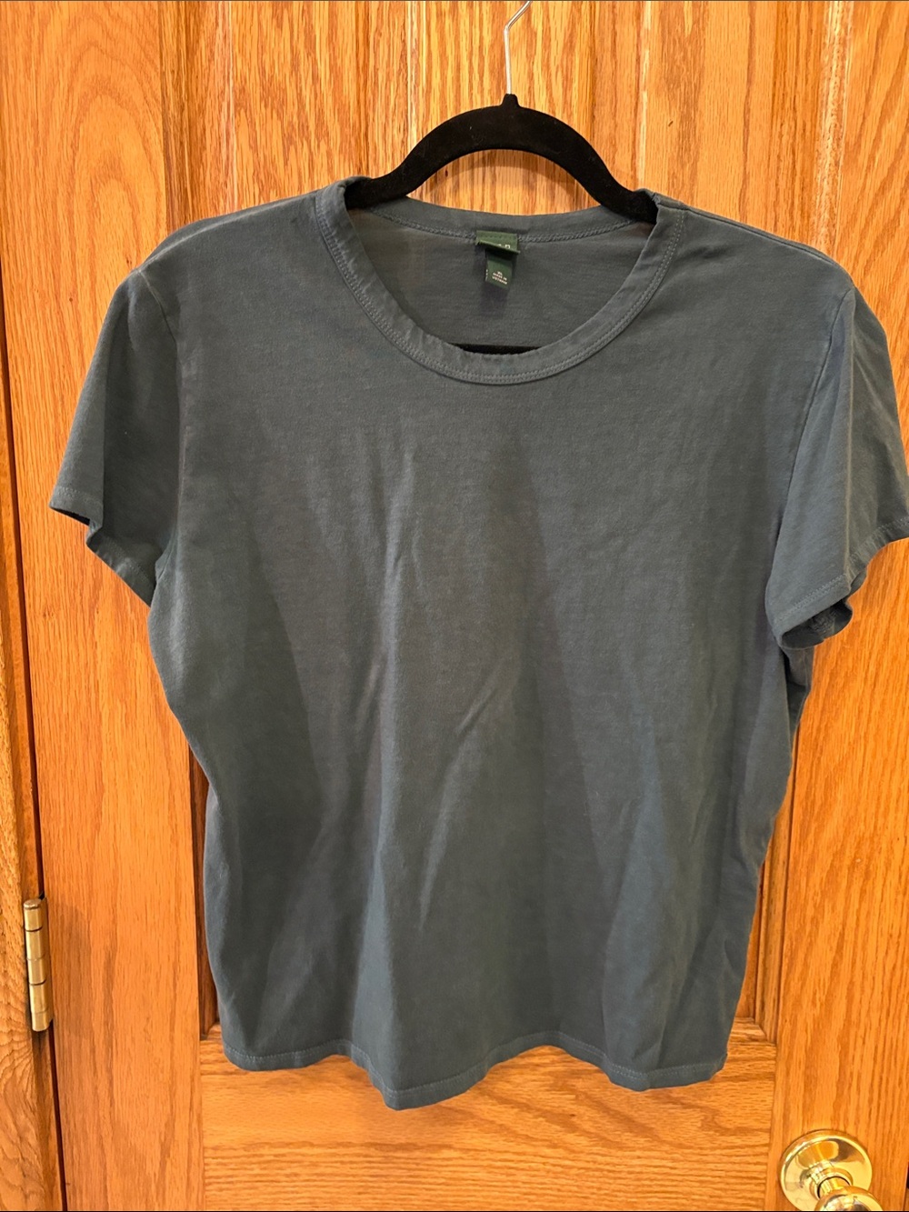 wild fable Slate Blue/Teal Crewneck Tee-Slightly Cropped